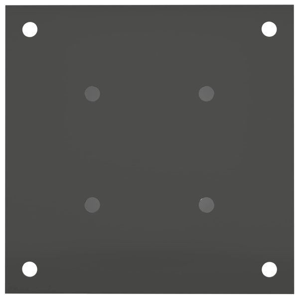Кръгъл наземен анкер 4 pcs Антрацит 18 x 18 x 15 см Метал