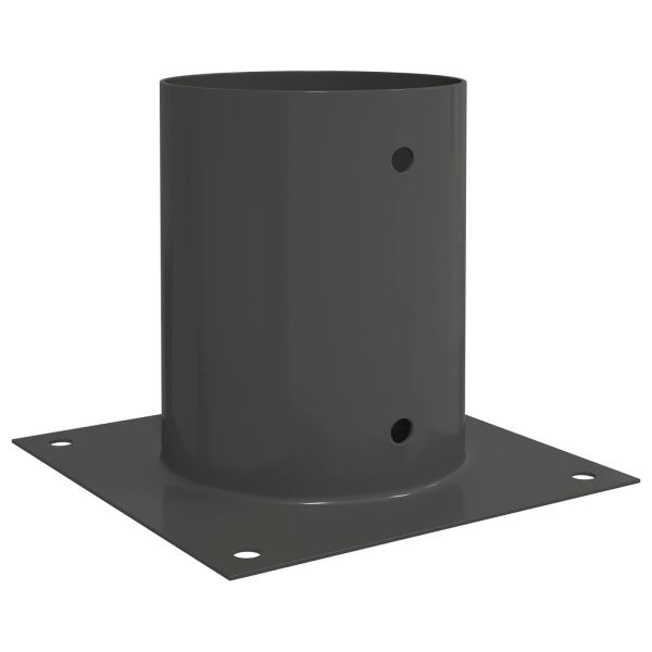 Кръгъл наземен анкер 12 pcs Антрацит 18 x 18 x 15 см Метал