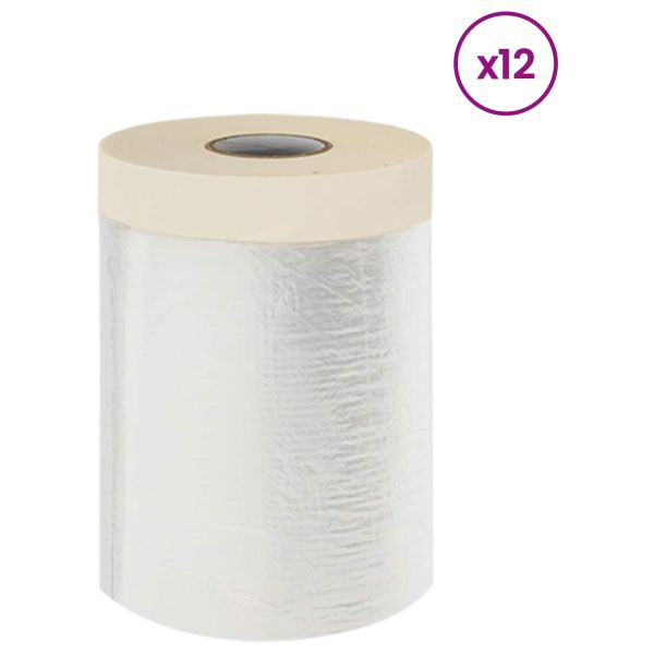 Прахосмукачна кърпа с лепило 12 pcs Прозрачен 55 x 3300 см HDPE
