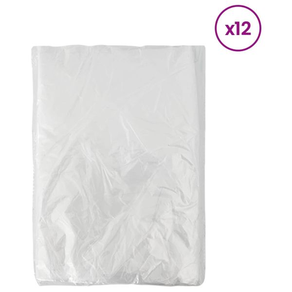 Прахова завеса 12 pcs Прозрачен 400 x 500 cm HDPE