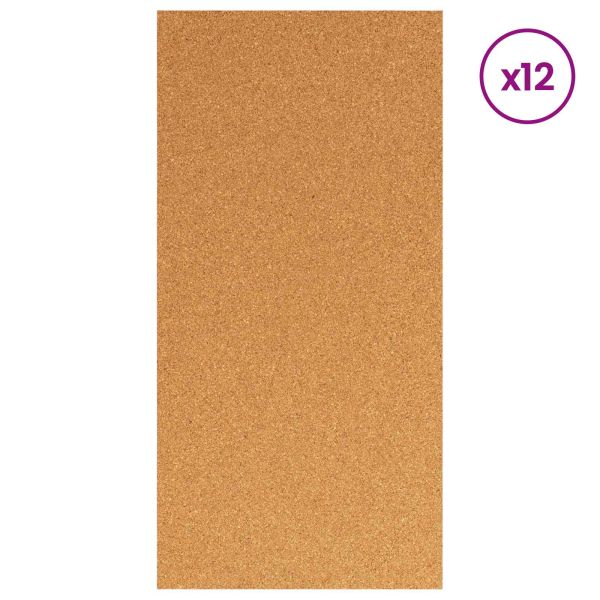 Корков лист 12 pcs 100 x 50 x 0,5 см Корк Кафяво