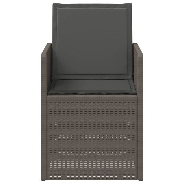 Градински Dining Столове 2 pcs Светлосиво и антрацит ПП
