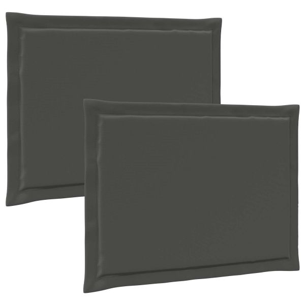 Възглавници за седалки 2 pcs Антрацит 47 x 36 x 2 см Полиестер