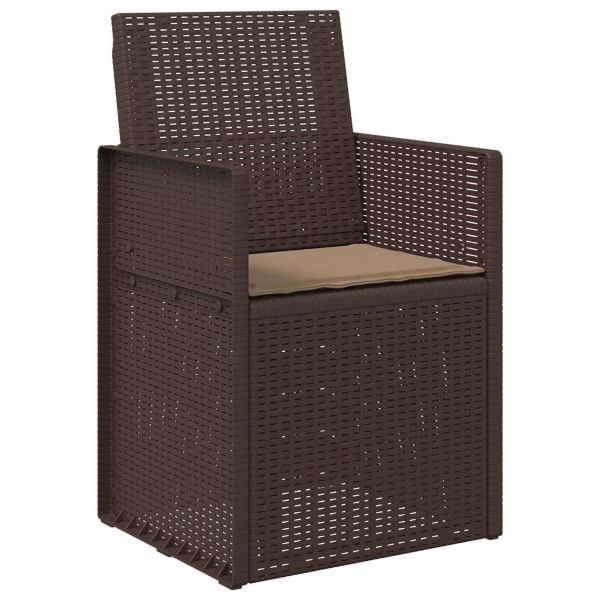 Възглавници за седалки 2 pcs Таупе 47 x 36 x 2 см Полиестер