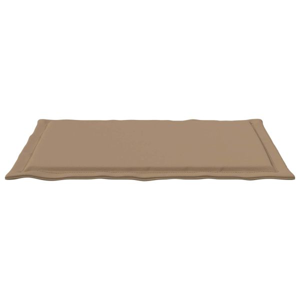 Възглавници за седалки 2 pcs Таупе 47 x 36 x 2 см Полиестер