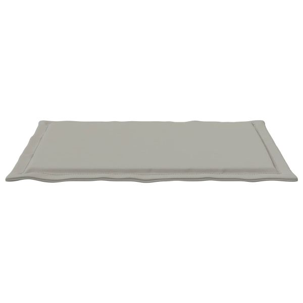 Възглавници за седалки 2 pcs Светлосиво 47 x 36 x 2 см