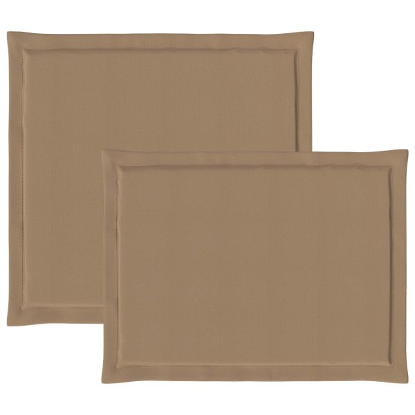 Възглавници за седалката и гърба 2 pcs Таупе 47 x 45 x 2 см