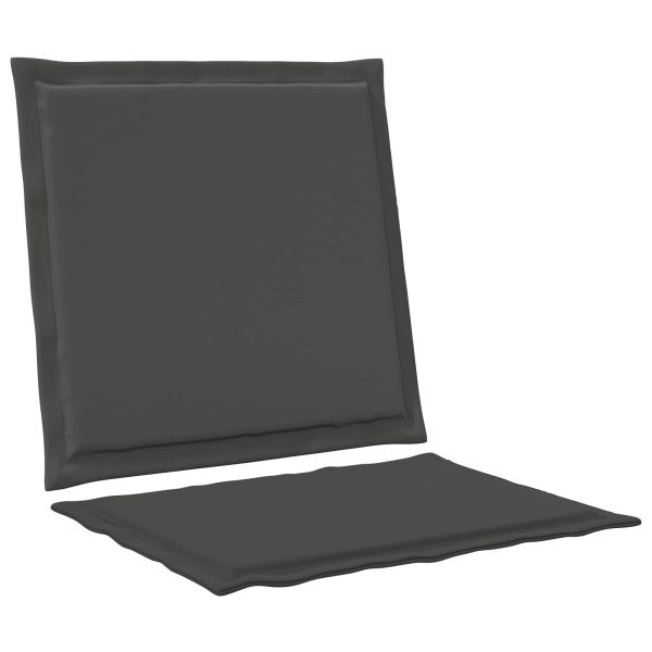 Възглавници за седалката и гърба 4 pcs Антрацит 47 x 45 x 2 см