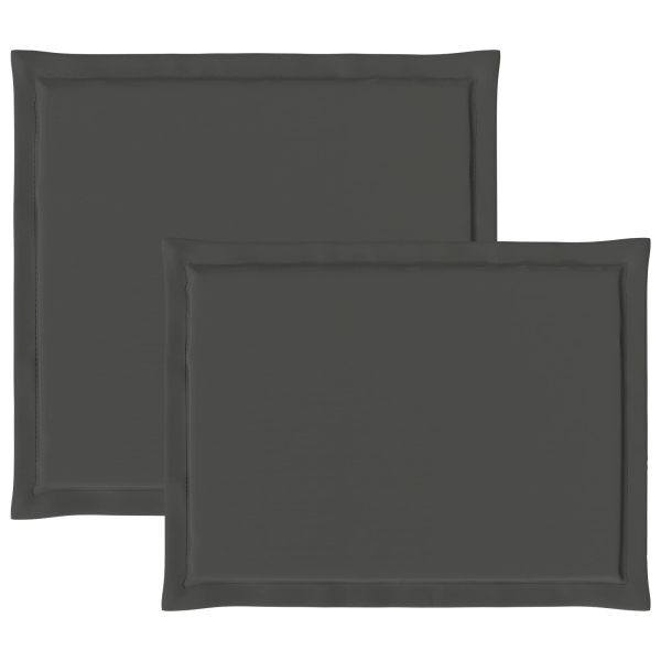 Възглавници за седалката и гърба 4 pcs Антрацит 47 x 45 x 2 см