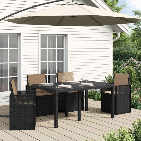 Възглавници за седалката и гърба 4 pcs Таупе 47 x 45 x 2 см