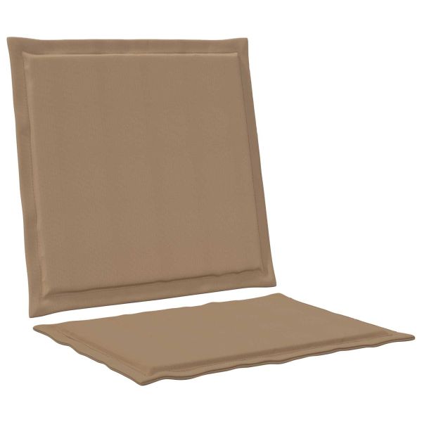 Възглавници за седалката и гърба 4 pcs Таупе 47 x 45 x 2 см