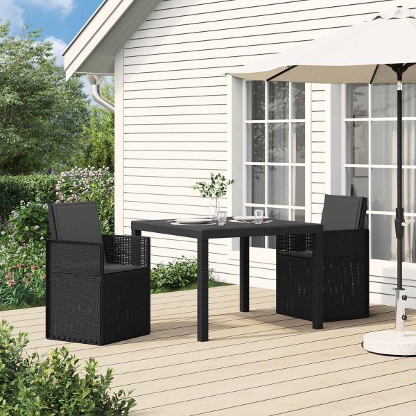Градински Dining Столове 2 pcs Антрацит ПП
