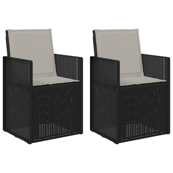 Градински Dining Столове 2 pcs Антрацит и Светлосиво ПП