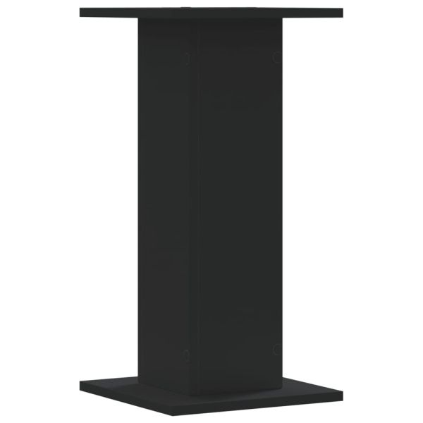 Стойки за растения 2 бр черни 30x30x60 см инженерно дърво