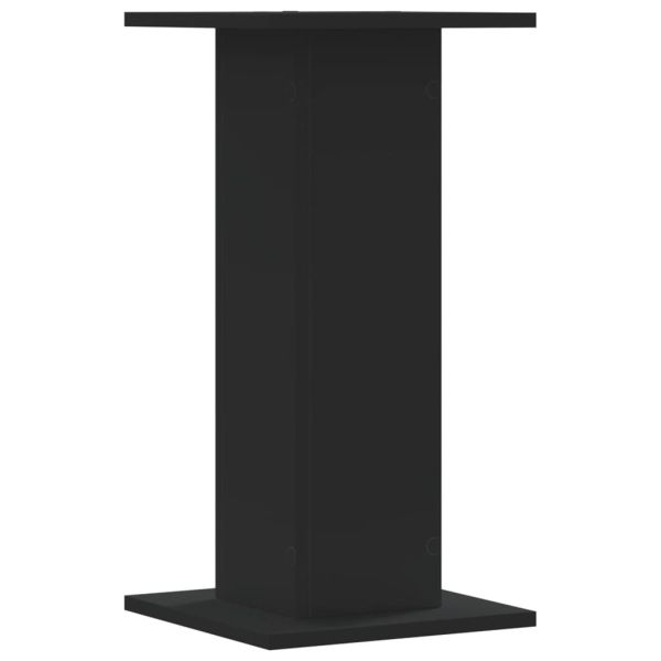 Стойки за растения 2 бр черни 30x30x60 см инженерно дърво