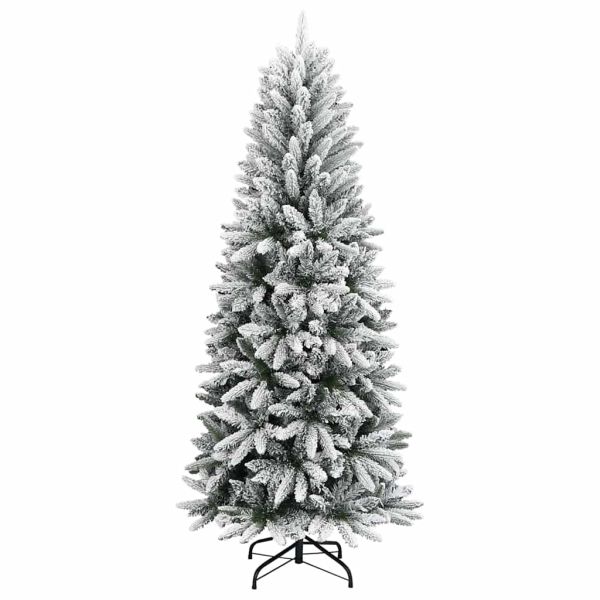 С изкуствено коледно дърво с 150 LED светодиода Бяло 150 cm
