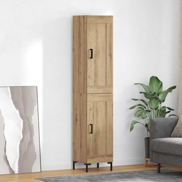 Висок шкаф Дъб 34,5 x 34 x 180 см Инженерно дърво