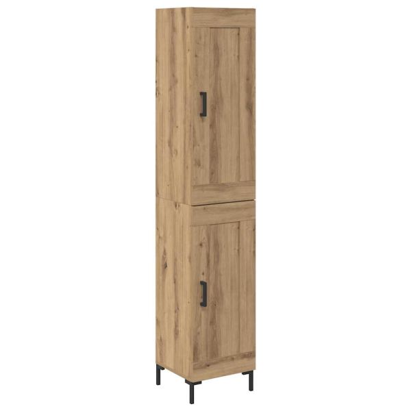 Висок шкаф Дъб 34,5 x 34 x 180 см Инженерно дърво
