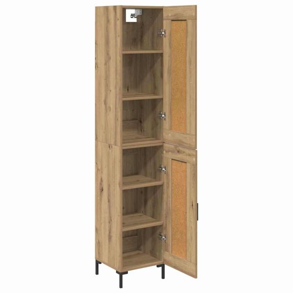 Висок шкаф Дъб 34,5 x 34 x 180 см Инженерно дърво