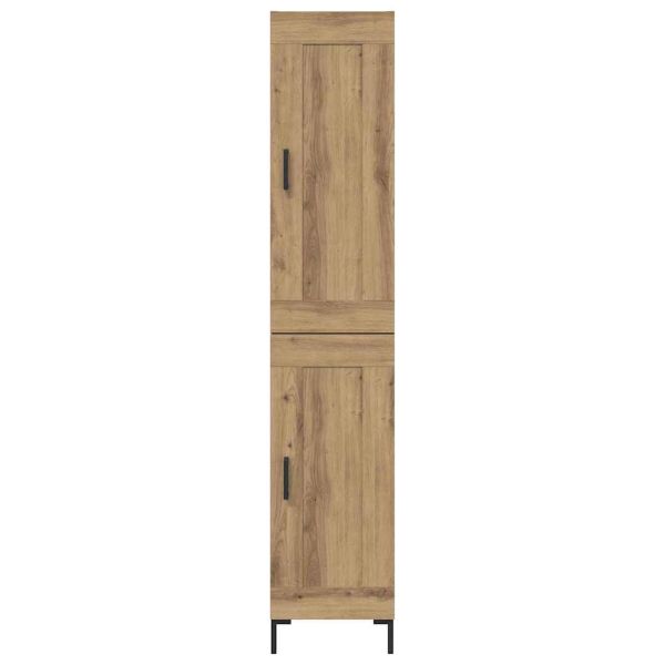 Висок шкаф Дъб 34,5 x 34 x 180 см Инженерно дърво