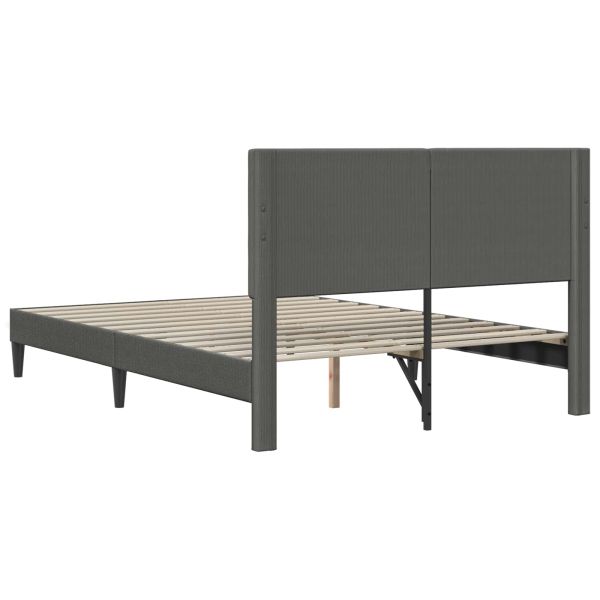 Рамка за легло с таблото Тъмносиво 160 x 200 cm Кордюрова тъкан