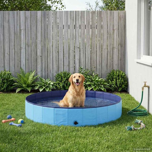 Кучешки Басейн Синьо Ø200 x 30 см Дебел PVC
