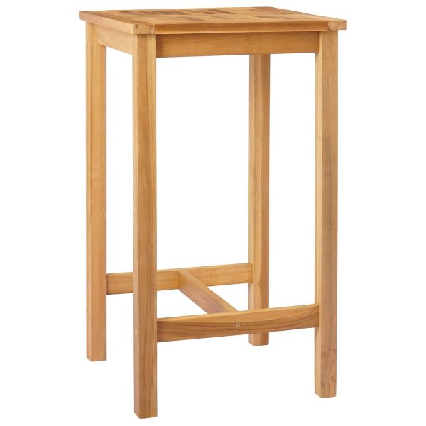 Бар маса Натурално 60 x 60 x 105 cm Солидно тиково дърво