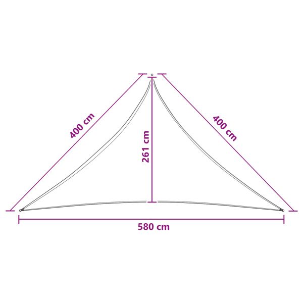 Слънцезащитен плат 4 x 4 x 5,8 m HDPE