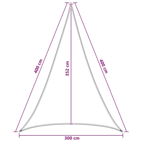 Слънцезащитен плат 3 x 4 x 4 m HDPE