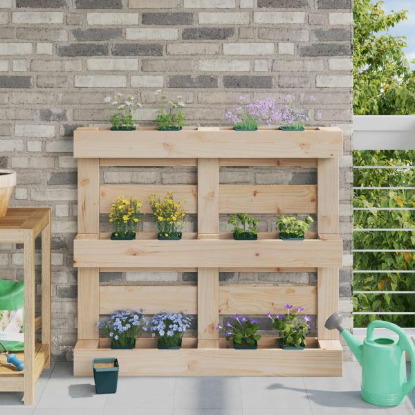 Кутиите за цветя за евро палети 24 pcs Зелено 13,5 х 9 х 9,5 см