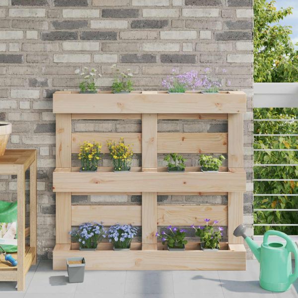 Кутиите за цветя за евро палети 24 pcs Светлосиво
