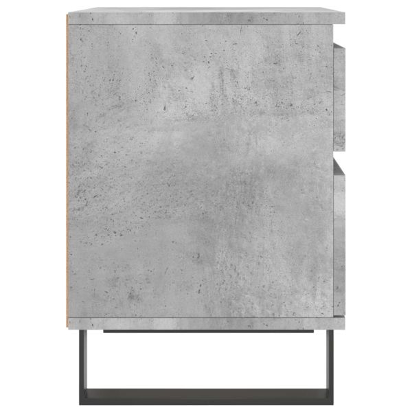 Нощни шкафчета 2 бр бетонно сив 40x35x50 см инженерна дървесина
