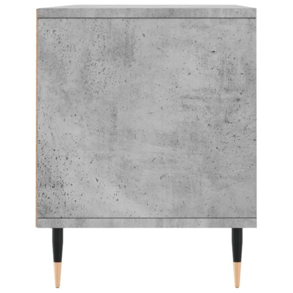 ТВ шкаф, бетонно сиво, 100x34,5x44,5 см, инженерно дърво