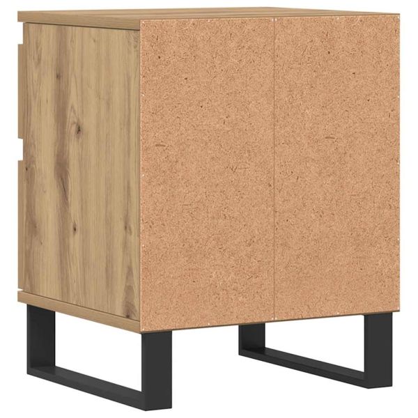 Нощни шкафчета 2 бр дъб артизан 40x35x50 см инженерно дърво