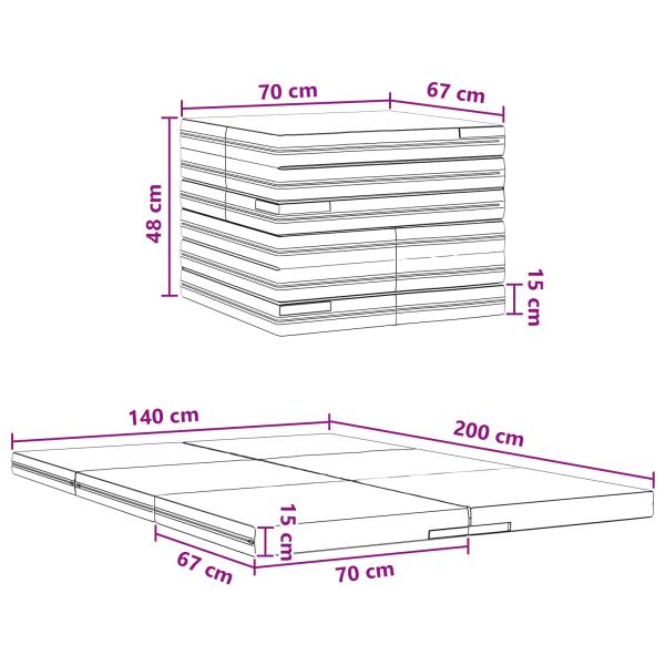 Сгъваем диван легло 140 x 67 x 45 см Синьо