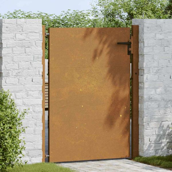 Градинска порта 100x150 см, кортенова стомана