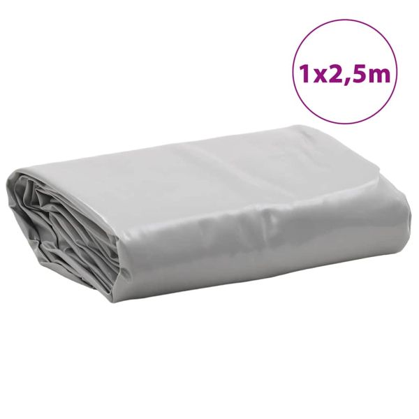 Брезент сив 1x2,5 м 650 г/м²