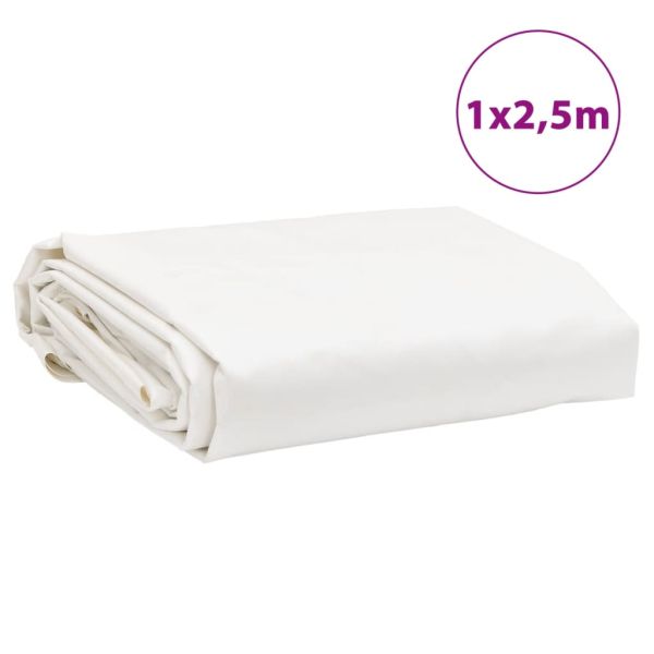 Брезент бял 1x2,5 м 650 г/м²