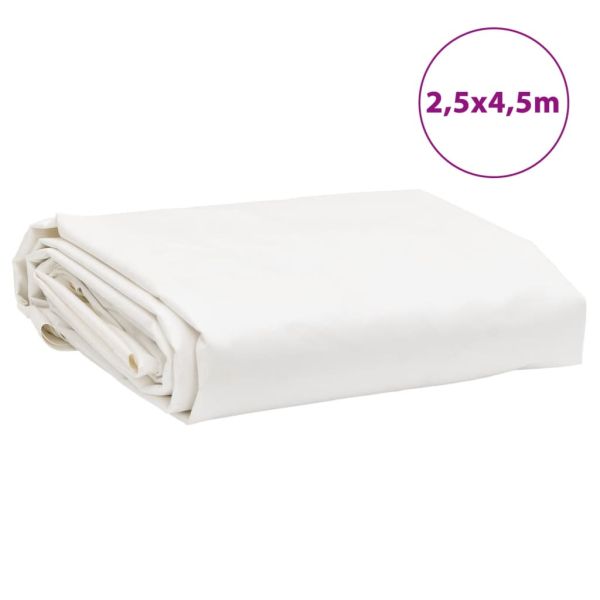 Брезент бял 2,5x4,5 м 650 г/м²