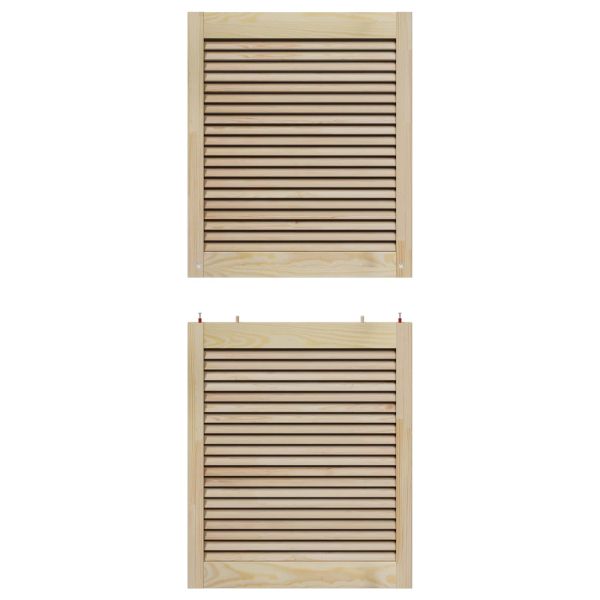 Врата за шкаф с врата 4 pcs Естествен 140,5 x 2,1 x 59,5 см