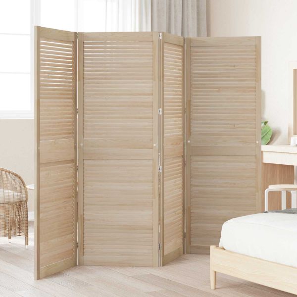 Врата за шкаф с врата 4 pcs Естествен 170 x 2,1 x 59,5 см