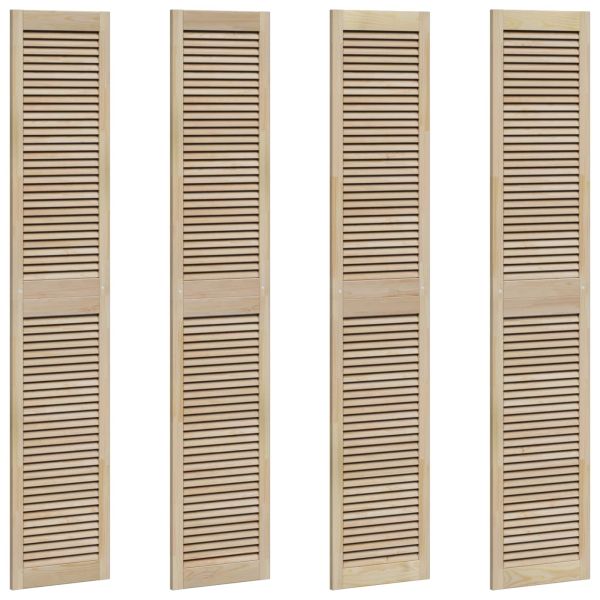 Врата за шкаф с врата 4 pcs Естествен 201 x 2,1 x 39,5 см
