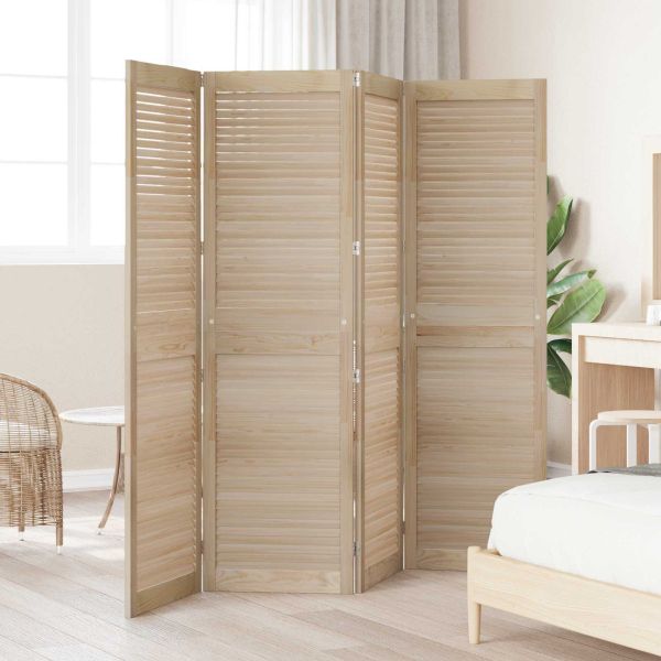 Врата за шкаф с врата 4 pcs Естествен 201 x 2,1 x 49,5 см