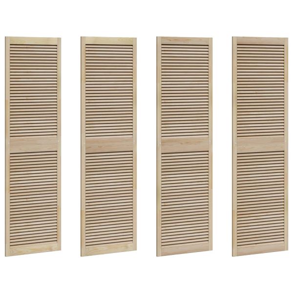 Врата за шкаф с врата 4 pcs Естествен 201 x 2,1 x 59,5 см