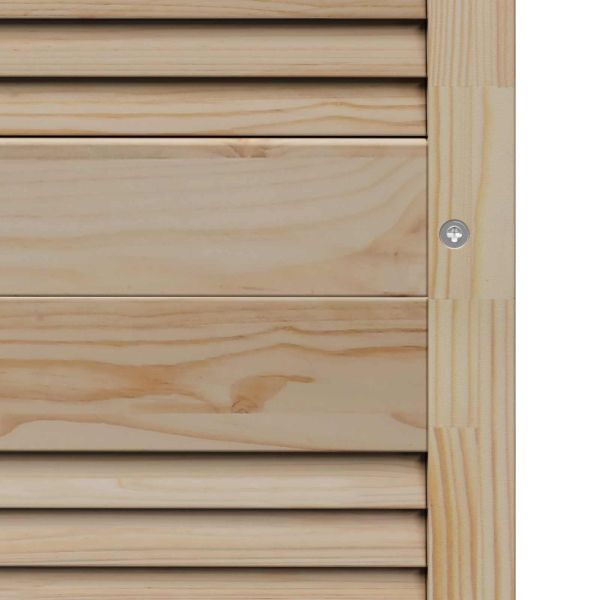 Врата за шкаф с врата 4 pcs Естествен 201 x 2,1 x 59,5 см