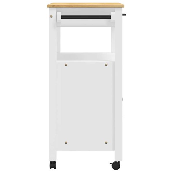 Кухненска количка "MONZA" 84x40x88,5 см борово дърво масив