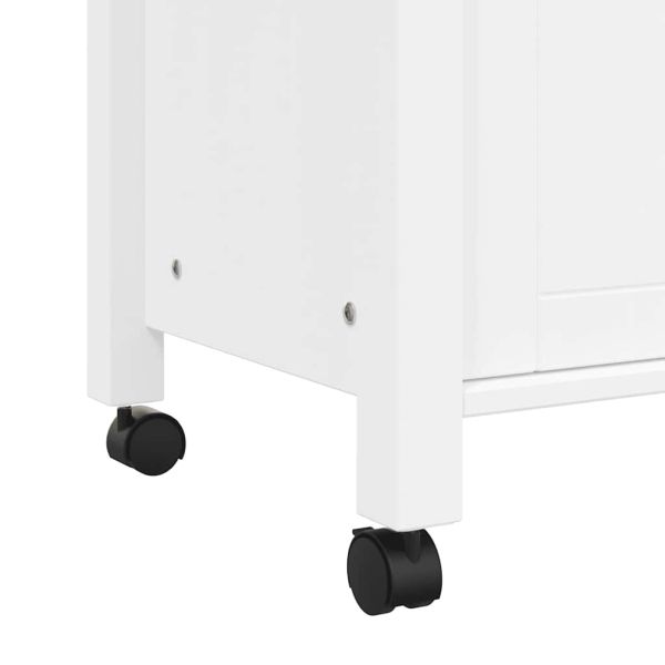 Кухненска количка "MONZA" 84x40x88,5 см борово дърво масив
