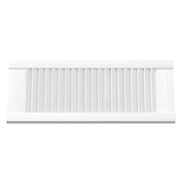 Врати за шкафове Louvred Design 4 бр. бели 69x29,5 см
