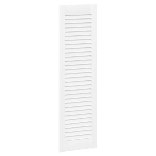 Врати за шкафове Louvred Design 2 бр. бели 99x29,5 cm