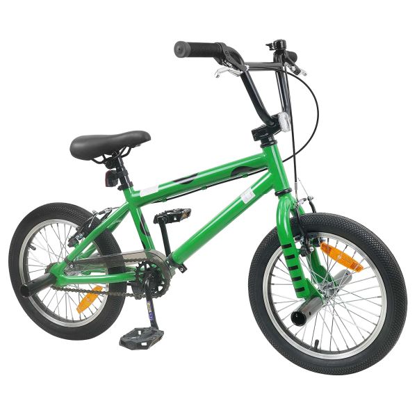 BMX Велосипед 16 инча за 5-8 години Зелено